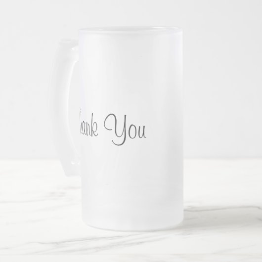 Vater der Braut danken Ihnen Krug Mattglas Bierglas (Vorderseite Links)