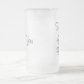 Vater der Braut danken Ihnen Krug Mattglas Bierglas (Mittel)