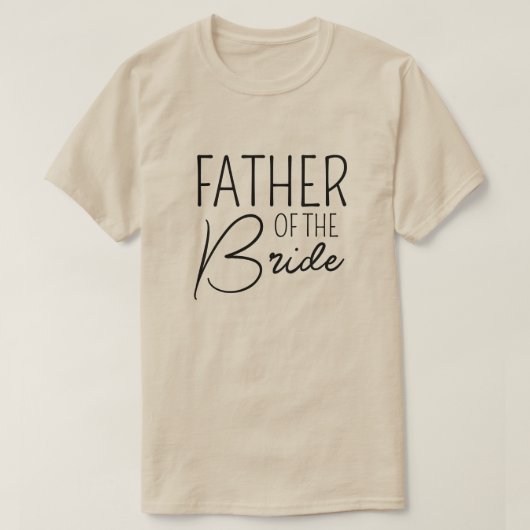 Vater der Braut - Eheschließung der Familie T-Shirt (Design vorne)