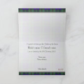 Vater der Braut-Einladung - BarclayTartan Einladung (Innenseite)