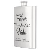 Vater der Braut - Funny Wedding Party Geschenk Flachmann (Links)