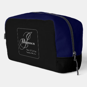 Vater der Braut Geschenk Elegante Monogramm Chic B Waschbeutel