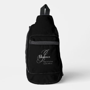 Vater der Braut Geschenk Elegante Monogramm Cool S Crossbody Bag