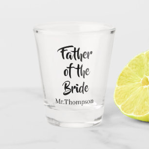 Vater der Braut Geschenk für Eltern von Brautpaare Schnapsglas