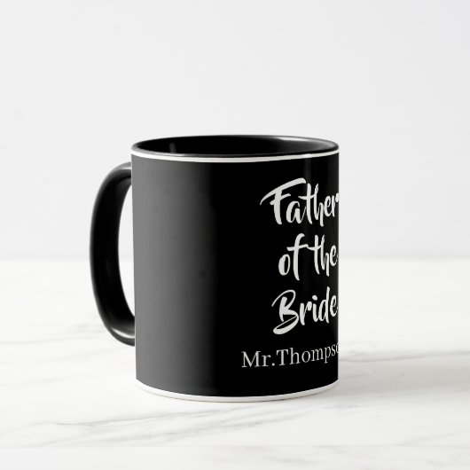 Vater der Braut Geschenk für Eltern von Brautpaare Tasse (Vorderseite Links)