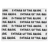 "Vater der Braut" Geschenk-Tasche Große Geschenktüte (Vorderseite)