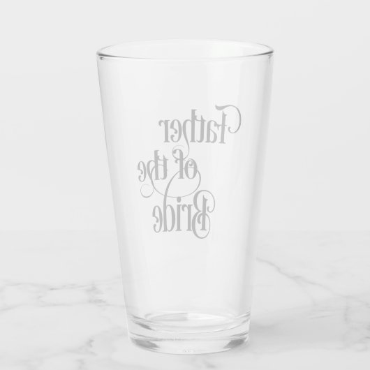 Vater der Braut Glas (Rückseite)