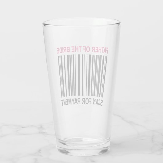 Vater der Braut Glas (Rückseite)