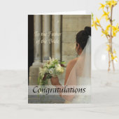 Vater der Braut Glückwunsch Karte (Gelbe Blume)