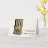 Vater der Braut Glückwunsch Karte (Gelbe Blume)