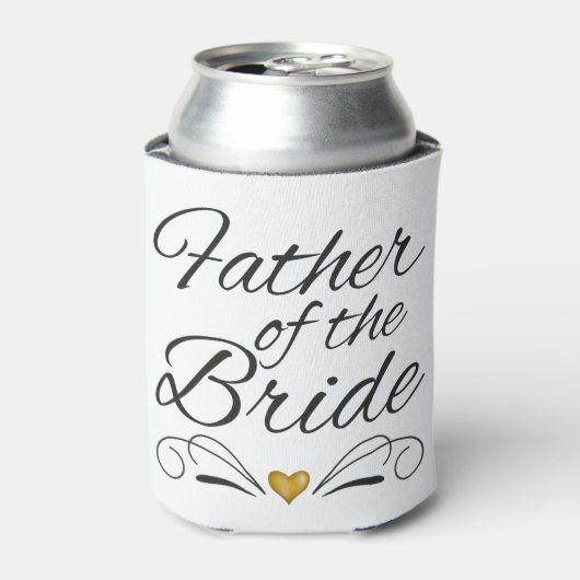 Vater der Braut - Herz des Goldes Dosenkühler (Kanne Vorderseite)