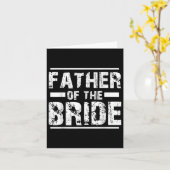 Vater der Braut-Hochzeit-Brautparty Karte (Gelbe Blume)