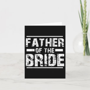 Vater der Braut-Hochzeit-Brautparty Karte