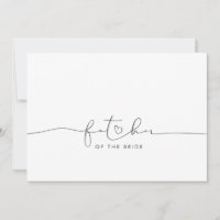 Vater der Braut Hochzeitserklärung