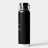 Vater der Braut Hochzeitsgeschenk Coole Monogramm Trinkflasche (Rückseite)