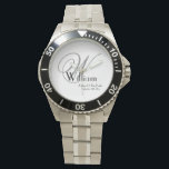 Vater der Braut Hochzeitsgeschenk Monogram Sporty Armbanduhr<br><div class="desc">Vater der Braut Hochzeitsgeschenk Monogram Sporty Watch. Klicken Sie auf diese Vorlage personalisieren, um sie mit dem Monogramm Initial, dem Namen und dem Hochzeitdatum schnell und einfach anzupassen. Vater der Braut Hochzeitsgeschenk Monogram Sporty Watch, ist Teil der Parent Geschenke Collection in diesem Laden, mit einem passenden Vater von der Groom...</div>
