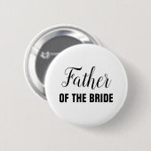 Vater der Braut-Hochzeitspartei Button (Vorne & Hinten)