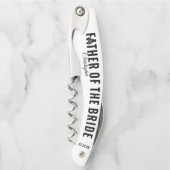 Vater der Braut Hochzeitspartner Geschenk Korkenzi Kellnermesser (Vorderseite)