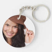 Vater der Braut immer dein kleines Mädchen Herz Schlüsselanhänger (Rückseite)