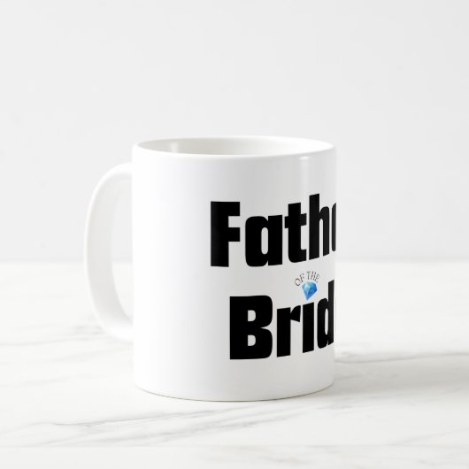 Vater der Braut Kaffeetasse (Vorderseite Links)
