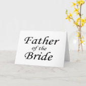 Vater der Braut Karte (Gelbe Blume)