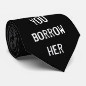 Vater der Braut-Krawatte: Wedding Zitat Krawatte (Gerollt)