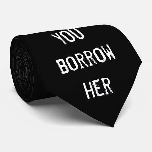 Vater der Braut-Krawatte: Wedding Zitat Krawatte (Gerollt)