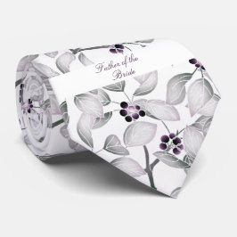 Vater der Braut Lila Schwarz-weiß Krawatte