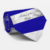 Vater der Braut Lila & Silber Krawatte (Gerollt)