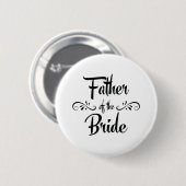 Vater der Braut Lustiges Probedinner Button (Vorne & Hinten)