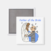 Vater der Braut Magnet (Vorderseite/Rückseite)