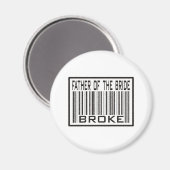 Vater der Braut Magnet (Vorderseite/Rückseite)
