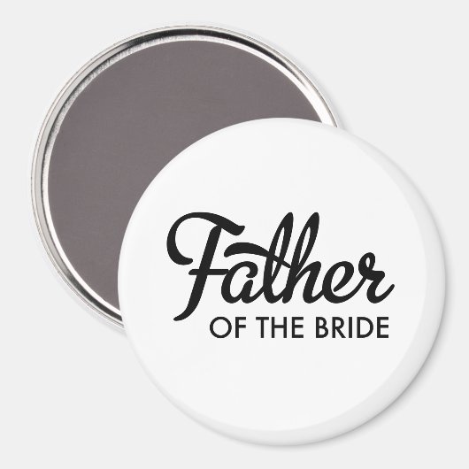 Vater der Braut Magnet (Vorderseite/Rückseite)