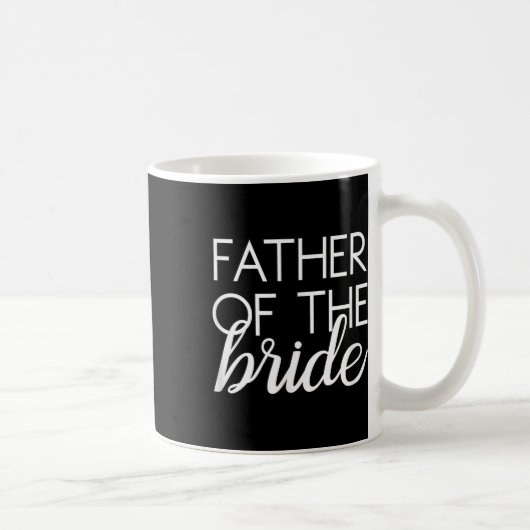 Vater der Braut Matching Familie Hochzeit Bridal Kaffeetasse (Rechts)