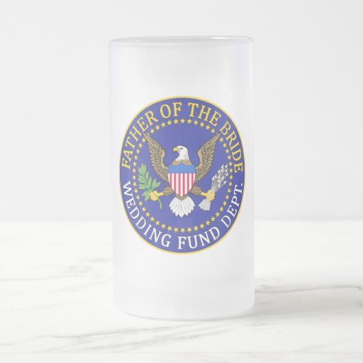 Vater der Braut Mattglas Bierglas (Mittel)