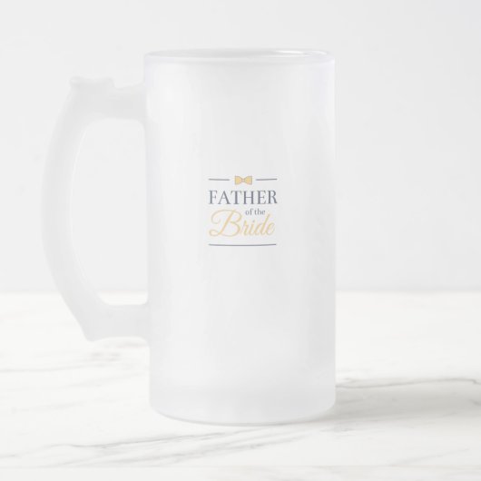 Vater der Braut Mattglas Bierglas (Links)