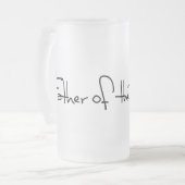 VATER DER BRAUT MATTGLAS BIERGLAS (Vorderseite Links)