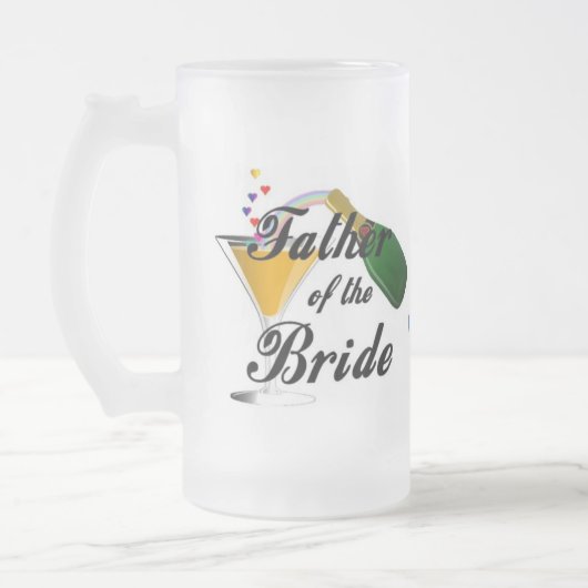 Vater der Braut   Mattglas Bierglas (Links)