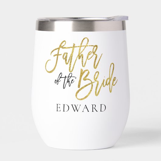 Vater der Braut Name Gold & Black (Links)