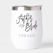 Vater der Braut Name schwarze Kalligraphie (Links)