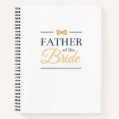 Vater der Braut Notizblock (Vorderseite)