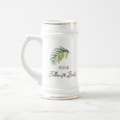 Vater der Braut Palm Leaf Hochzeitsfeier Geschenk Bierglas (Links)