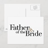 Vater der Braut Postkarte (Vorne/Hinten)