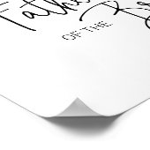 Vater der Braut reservierte Gedenkstätte Hochzeit Poster (Ecke)