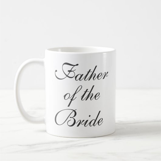 Vater der Braut Save the Date Custom Tasse (Links)