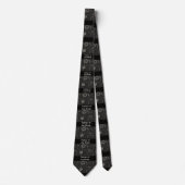 Vater der Braut, Schwarz und Weiß Neck Tie Krawatte (Vorderseite)