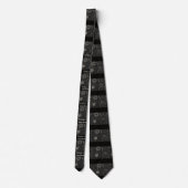 Vater der Braut, Schwarz und Weiß Neck Tie Krawatte (Rückseite)