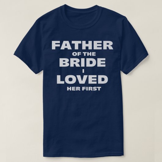 Vater der Braut T-Shirt (Design vorne)