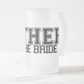 Vater der Braut-Tasse Mattglas Bierglas (VorderseiteRechts)