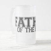 Vater der Braut-Tasse Mattglas Bierglas (Vorderseite Links)